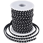 1Roll Micro-Fiber Carding Machine Lace Trim, with Alloy Finding for Backpacks, Clothes Accessories, with 1Pc Organza Gift Bags
