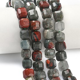 Природные африканские гелиотроп бисер пряди, граненый стол, вырезанный куб