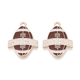 Подвески из эмали и сплава, регби с талисманами «Приземление по слову», золотые
