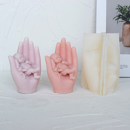 DIY Silicone Molds, Resin Casting Molds, For UV Resin, Epoxy Resin Candle Making, Plam with Baby