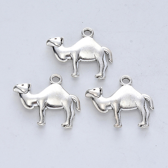 Сплавочные подвески тибетского стиля, без кадмия, без никеля и без свинца, форма верблюда