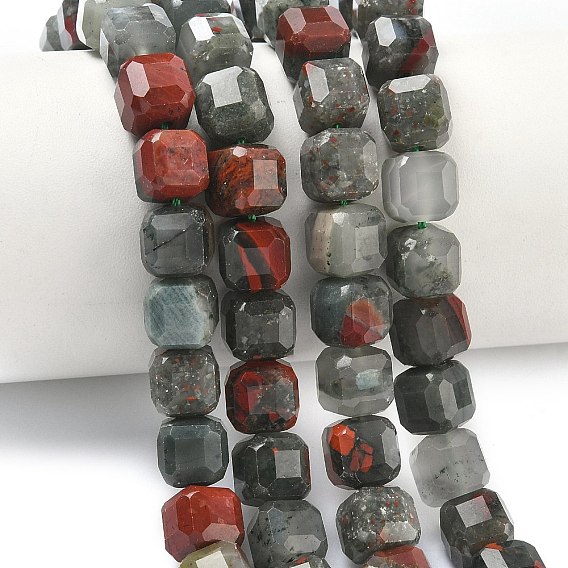 Природные африканские гелиотроп бисер пряди, граненый стол, вырезанный куб