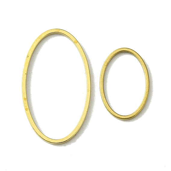 Латунные соединительные колечки, без кадмия, без никеля и без свинца, овальные
