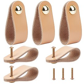 PU Leather Door Handles, for Cabinet Door Straps Replacement Accessories