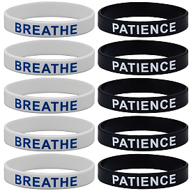 32шт 2 цвета слово силиконовый шнур браслеты набор браслет