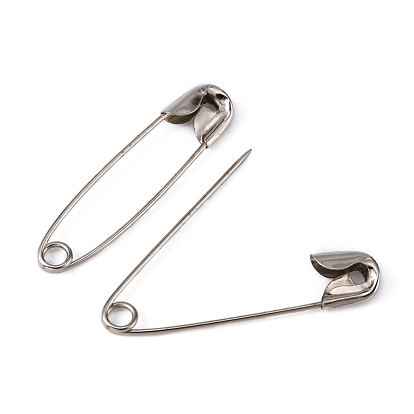 Iron Safety Pins, 28x6mm, Hole: 4mm