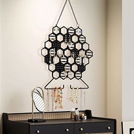 Подвесные витрины для ювелирных изделий из сотового железа для сережек и ожерелий