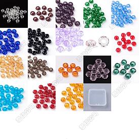 Glass European Beads, Large Hole Beads, No Metal Core, Rondelle