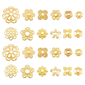 360 шт. 12 стили 304 колпачки из нержавеющей стали и латуни