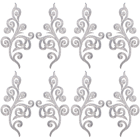 Этнический стиль цветочный узор компьютерная вышивка аппликации, металлические нити для вышивки утюгом на украшениях аксессуары