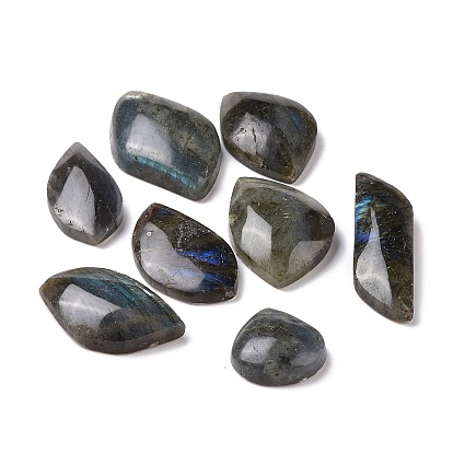 Natural Labradorite Cabochons, Mixed Shapes