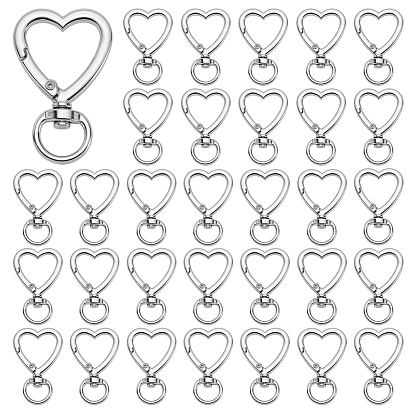 60шт. поворотные застежки из сплава в форме сердца