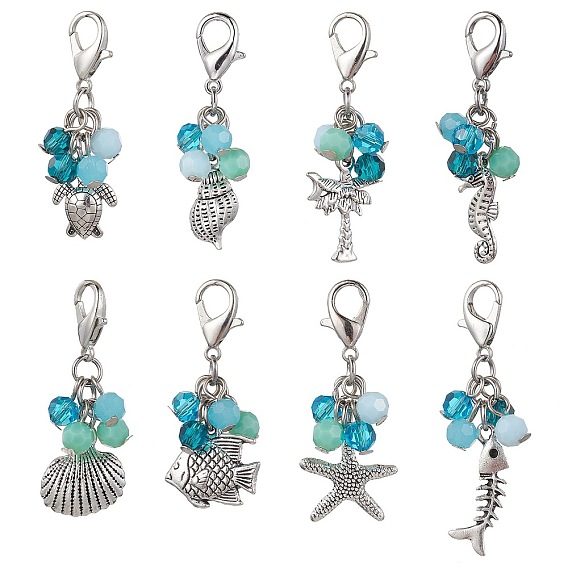 Подвеска из сплава, со стеклом