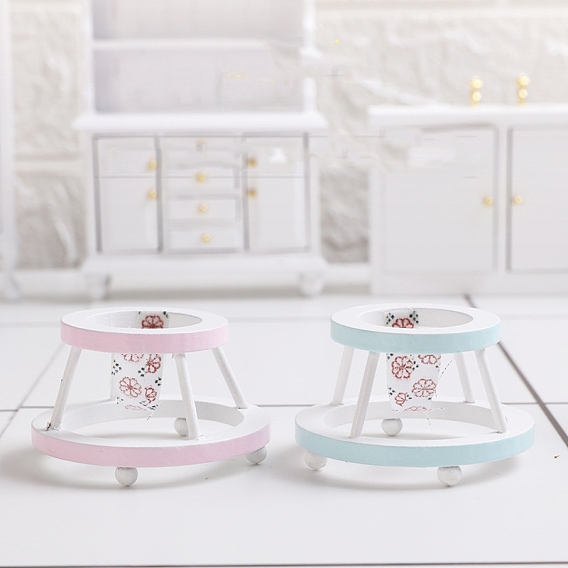 Мдф доска ходунки миниатюрные украшения, аксессуары для кукольного домика с микро-ландшафтом, притворяясь опорными украшениями