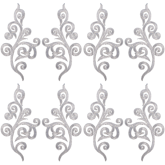 Этнический стиль цветочный узор компьютерная вышивка аппликации, металлические нити для вышивки утюгом на украшениях аксессуары