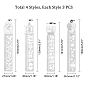 Unicraftale Stainless Steel Drawing Stencil, Hollow Hand Accounts Ruler Templat, For DIY Scrapbooking, Mixed Shapes