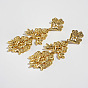 316 Surgical Stainless Steel Stud Dangle Earrings for Women, Flower