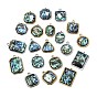304 Pendentifs en acier inoxydable et nacre d'ormeau naturelle
