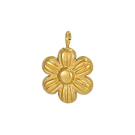 Подвески-цветы 304 подвески из нержавеющей стали, ионное покрытие (ip)