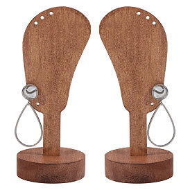 2 шт. настольные деревянные подставки-органайзеры для сережек в форме ушей для ювелирных изделий