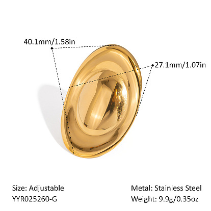 Европейский 304 овальные манжеты из нержавеющей стали для женщин