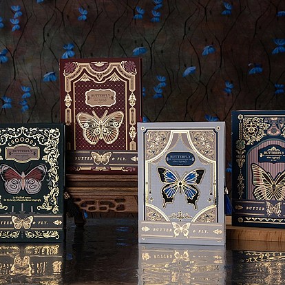 Ретро готический стиль сказочные блокноты-бабочки, многофункциональный блокнот-дневник, прямоугольные