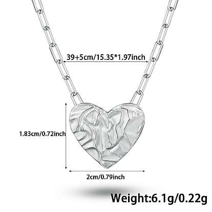 Stainless Steel Jewelry Sets for Women, Heart Stud Earrings & Link Bracelets & Pendant Necklaces