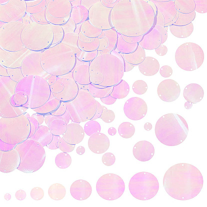 8 стиль радужных переливающихся ПВХ пайеток/блесток, плоско-круглые