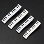 Piano Alloy Enamel Alligator Hair Clips, Hair Accessories for Women and Girls