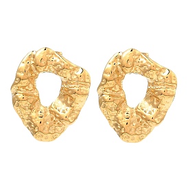 304 Stainless Steel Stud Earrings for Women, Twist Donut