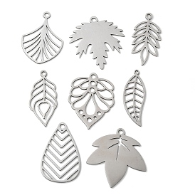 201 подвески из нержавеющей стали, лазерная резка, очарование листа, анти-тускнение