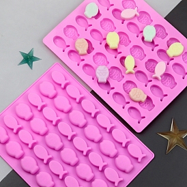 DIY Fish Silicone Molds, Fondant Molds, Resin Casting Molds, for Chocolate, Candy, UV Resin & Epoxy Resin Craft Making