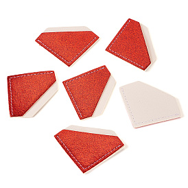Protectores de esquinas para libros de imitación de cuero con purpurina, forma de diamante