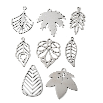 201 подвески из нержавеющей стали, лазерная резка, очарование листа, анти-тускнение