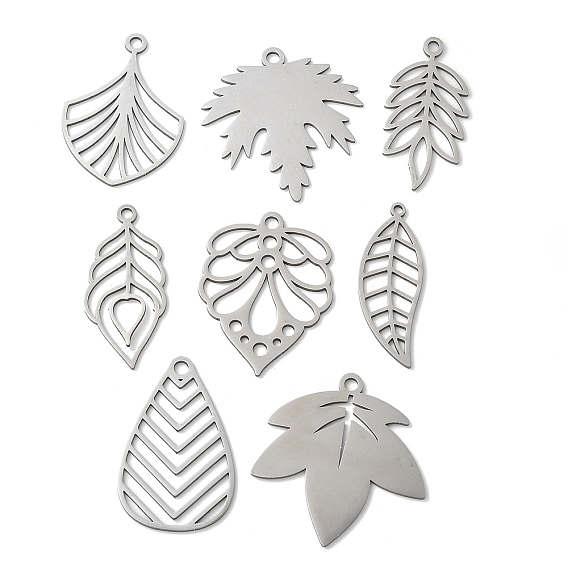 201 подвески из нержавеющей стали, лазерная резка, очарование листа, анти-тускнение