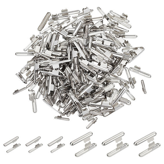 300шт 2 стили железные складные обжимные концы, колонка