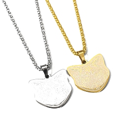 Ожерелья из нержавеющей стали с подвеской в форме звезды и кошки