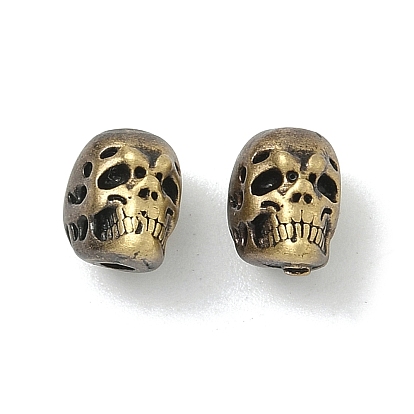 Латунные бусины, без свинца и без кадмия, череп