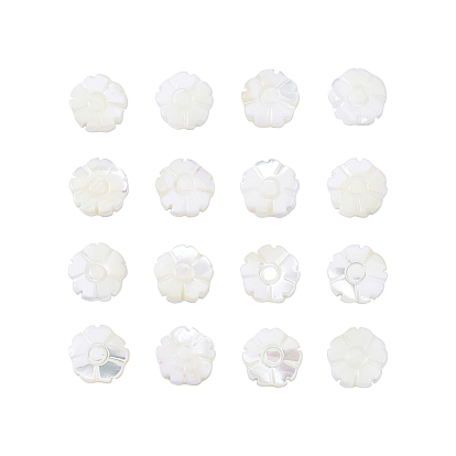 Природные стеклянные бусы нити, цветок