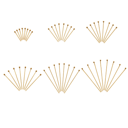 304 штыри для шариковой головки из нержавеющей стали, cmешанный размер, с контейнером для бисера