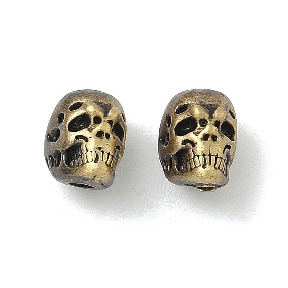 Латунные бусины, без свинца и без кадмия, череп