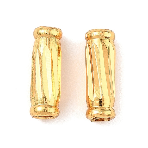 Латунные бусины, текстурированная колонка, долговечный, без свинца и без кадмия