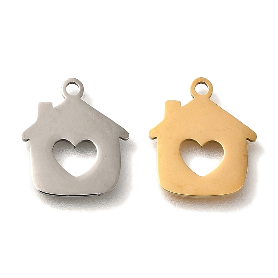 201 подвески из нержавеющей стали, дом с сердечками