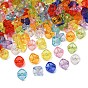 Perles acryliques transparentes, cube, facette