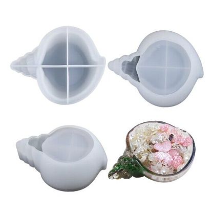 Держатель для хранения в форме ракушки, силиконовые формы своими руками, изготовление украшений, формы для литья смолы, для уф-смолы, изготовление ювелирных изделий из эпоксидной смолы