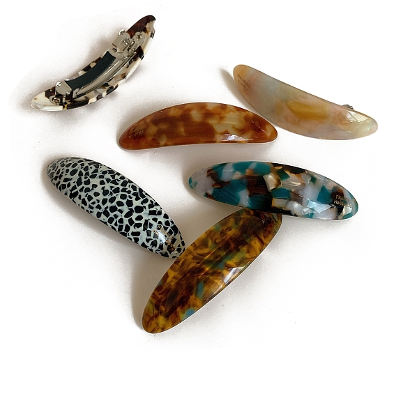 Заколки-кнопки из ацетата целлюлозы (смолы) для женщин и девочек