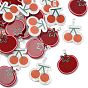 30шт 2 стили непрозрачные акриловые подвески, вишня и помидор