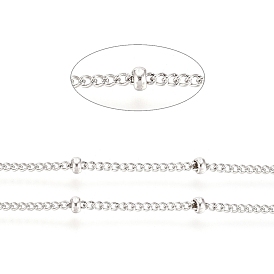 304 Stainless Steel Satellite Chains, Ion Plating(IP), with Spool, Soldered