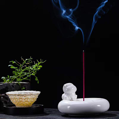 Cat Porcelain Incense Burners Holder, Aromatherapy Furnace Home Decor