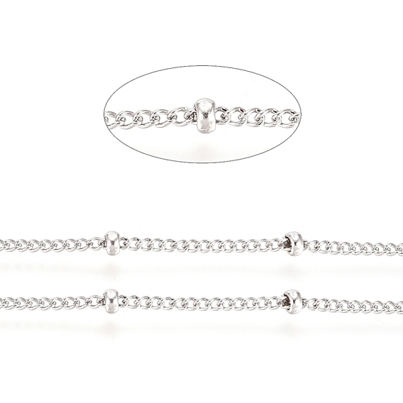 304 Stainless Steel Satellite Chains, Ion Plating(IP), with Spool, Soldered